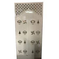 Indoor White Korean Marble Mandir - Material: Stone
