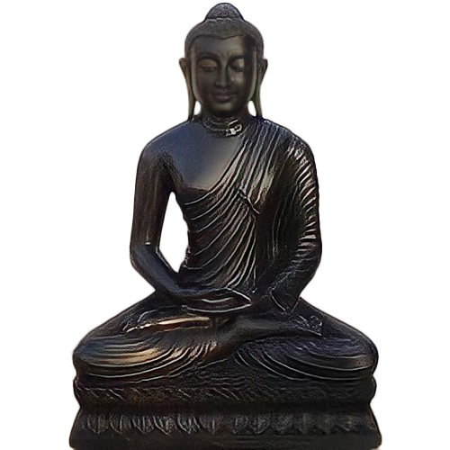 Black Marble Buddha Statue