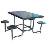 Ss 4 Seater Dining Table - Color: Silver