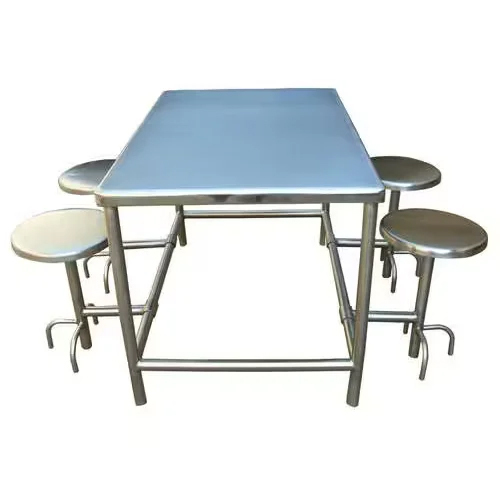 Ss 4 Seater Dining Table - Color: Silver