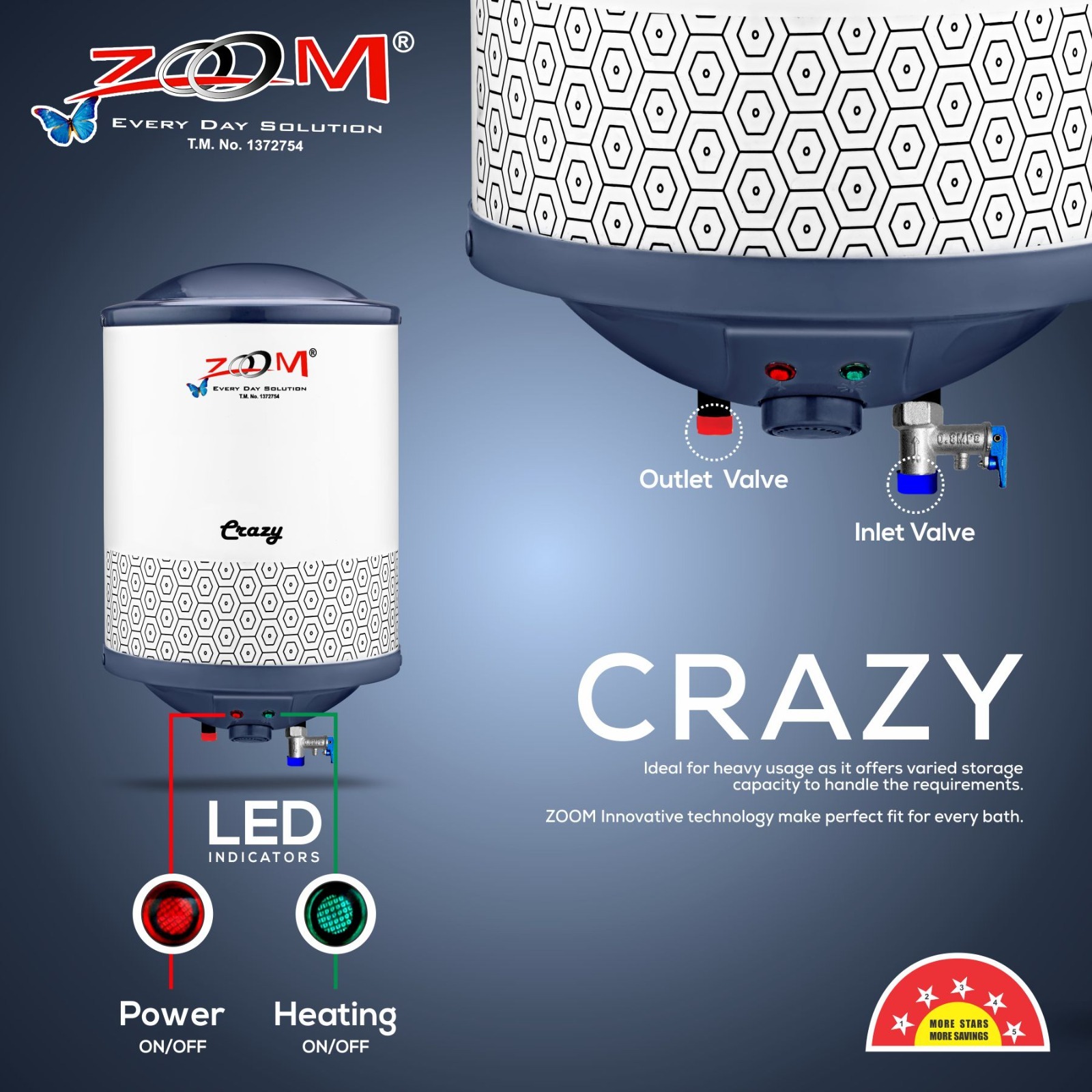 Water Heater 50 Liter Crazy