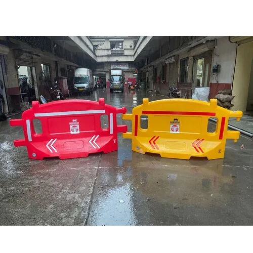 Road Barrier. - Color: Yellow & Red