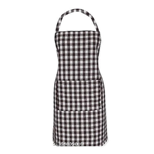 Checked Apron - Color: Grey