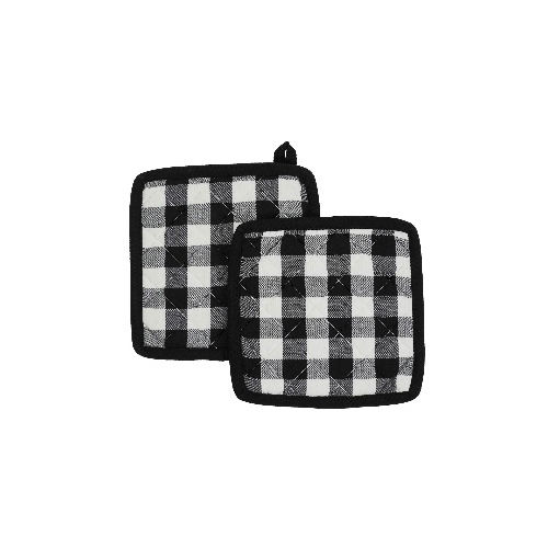 Checked Pot Holder - Color: Grey