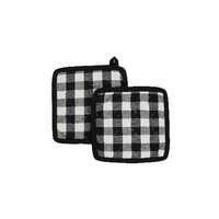 Checked Pot Holder - Color: Grey