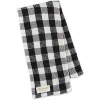 Checked Kitchen Towel - Soft Cotton, 16x16 Inches | Black And White, High Water Absorbency, Suitable For Adults And Children