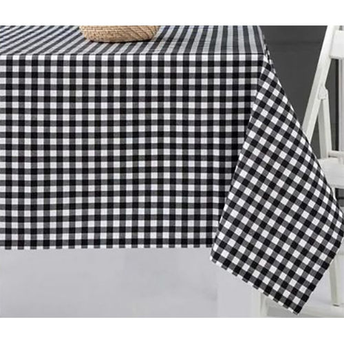 Checked Table Clothes - Color: Black