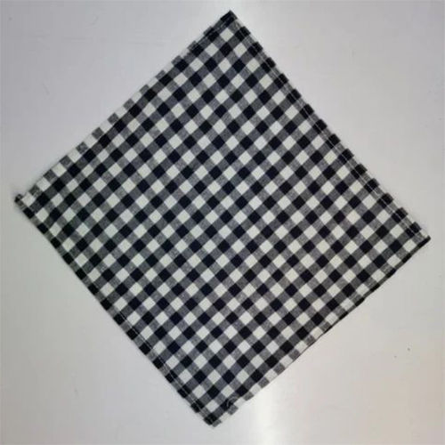 Checked Napkin - Color: Black And Grey