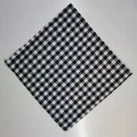 Checked Napkin - Color: Black And Grey