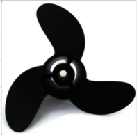 Outboard Motor Propeller - Durable Material , Black Finish, High Performance, Less Maintenance | Long Service Life, Warranty Included