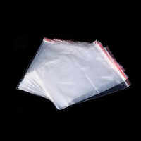 Plastic Zipper Pouch - Color: Transparent