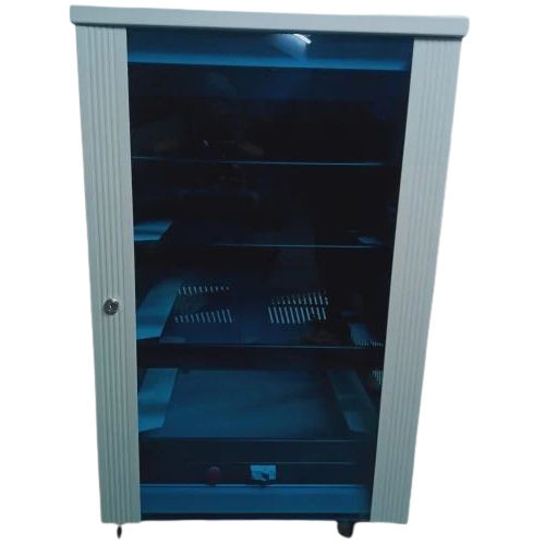 16U Networking Rack - Color: Gray And Blue