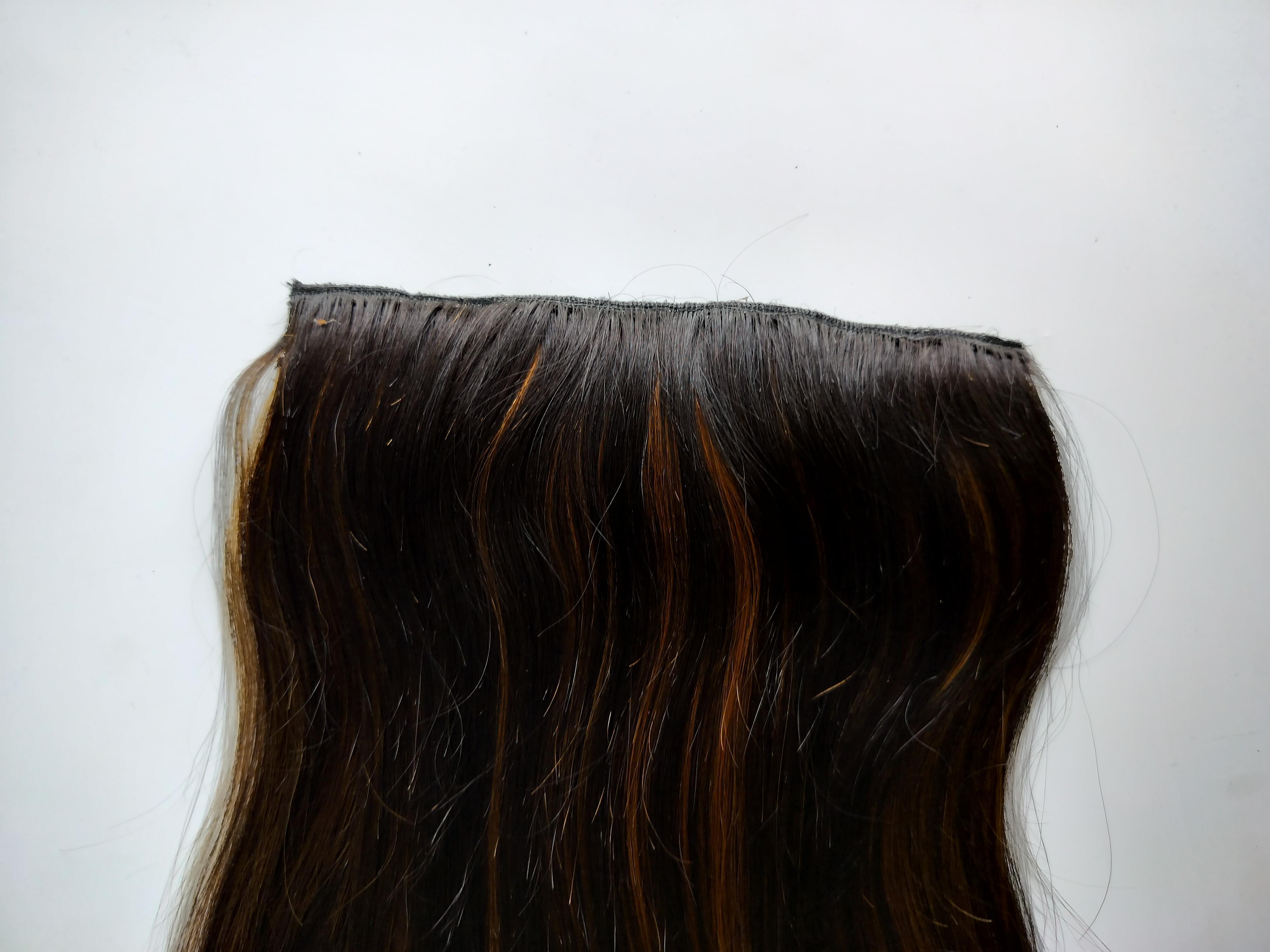 Highlighted Natural Straight human hair volumizer