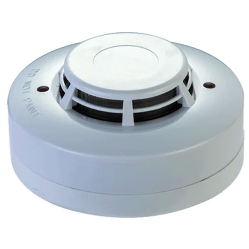 Battery Operated Fire Smoke Detector - Color: White