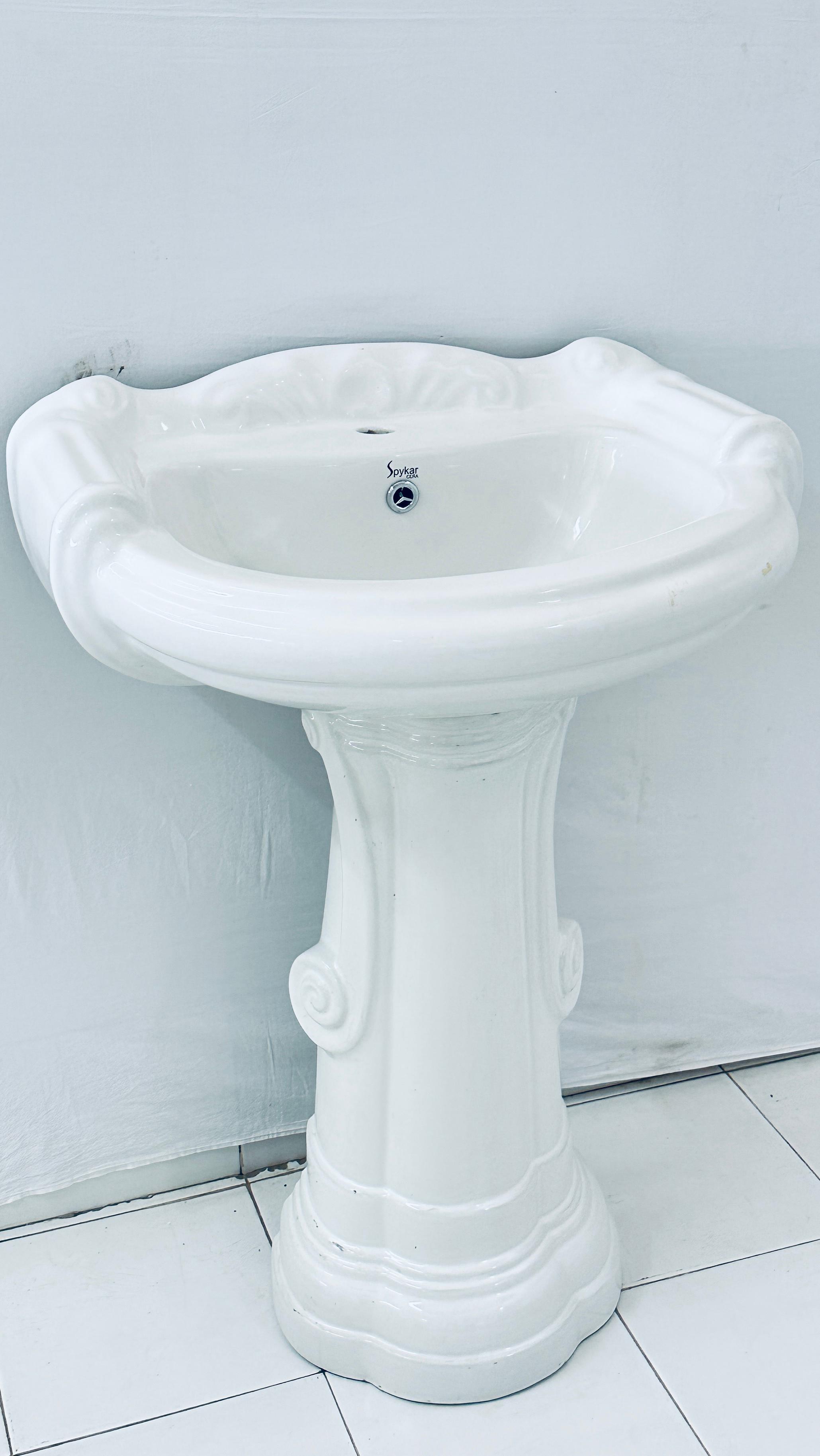 Ceramic Wash Basin with Pedestal