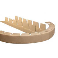 Corrugated Paper Edge Protector - 50x50x3 Mm, Brown Plain | Durable Angle Design For Versatile Application