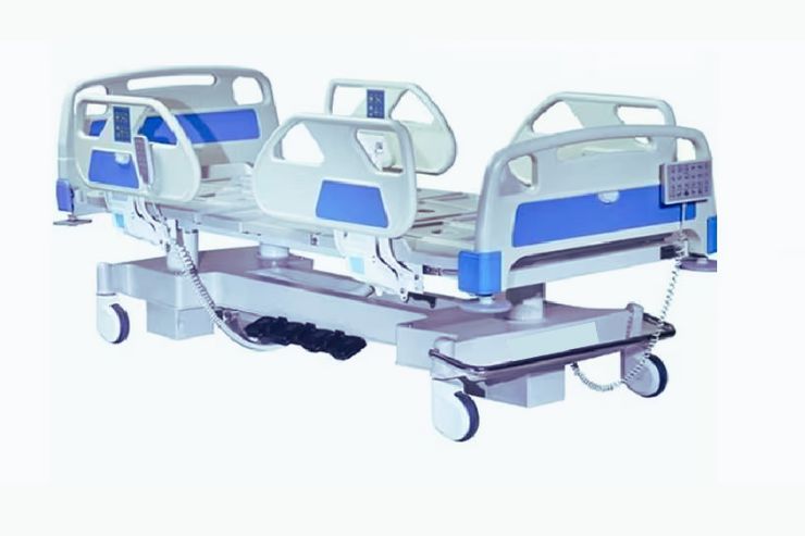 FIVE FUNCTIONS ELECTRIC ICU BED Overall Size : 2200L X 1000W X 600-800H mm.