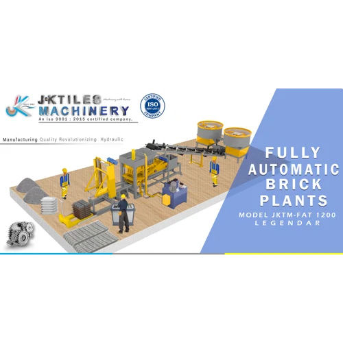 Fully Automatic Fly Ash Brick Block Plant - General Use: Industrial