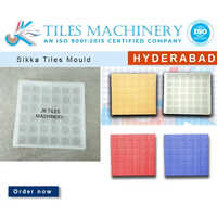 Plastic Chequered Tile Mould - Color: Multicolor