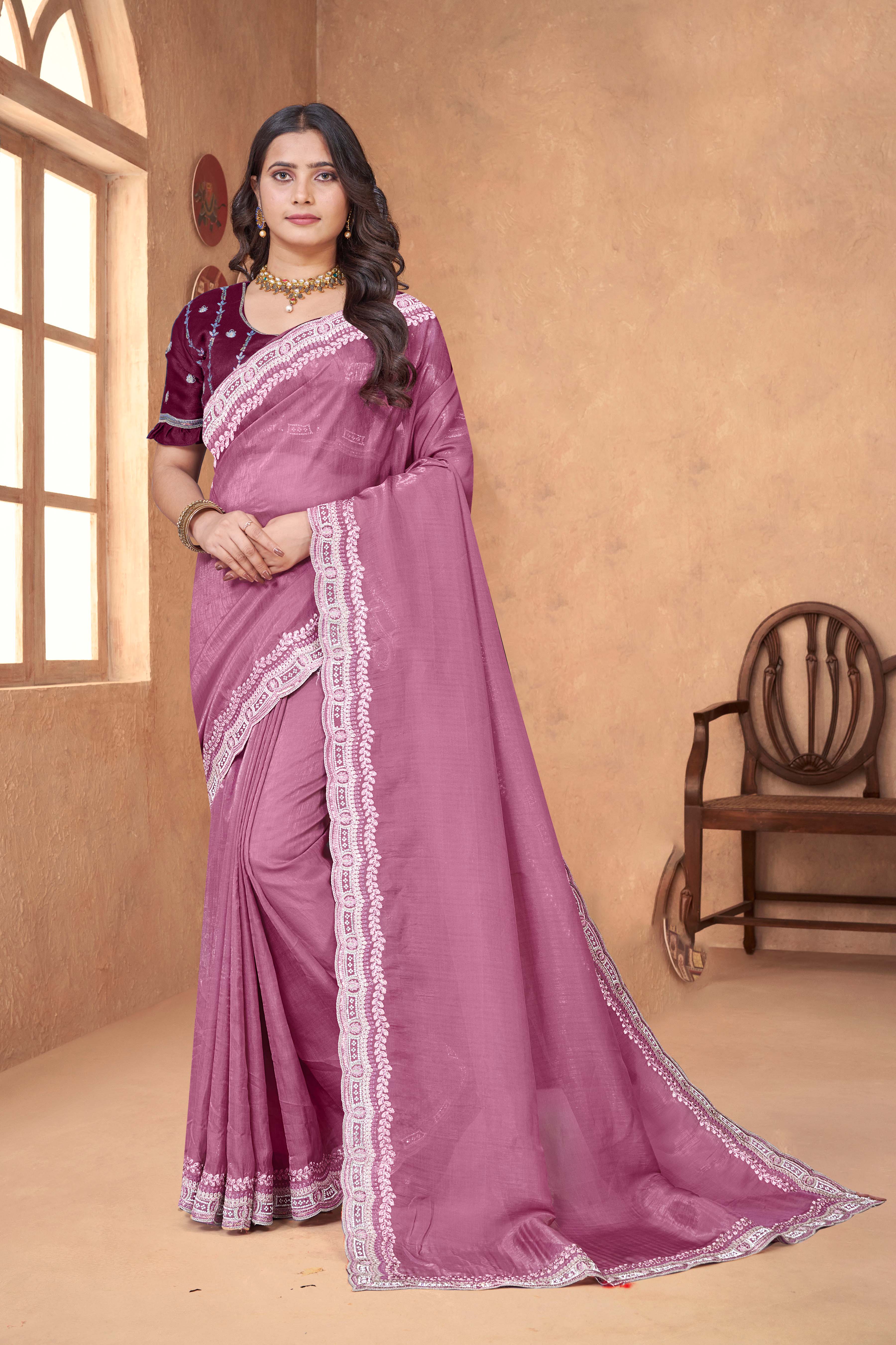 Parvati Multicolor Elacichi Silk Saree 