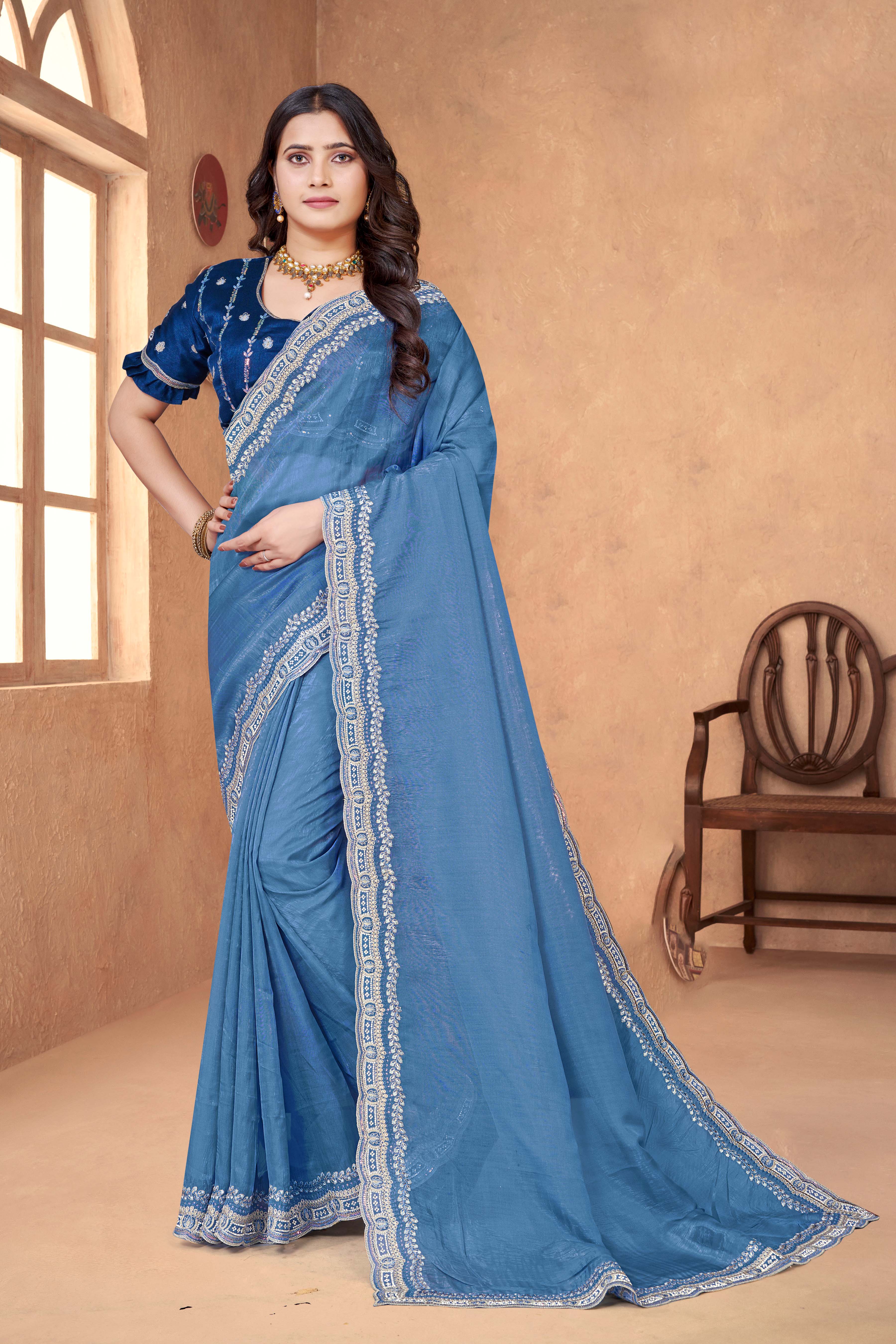 Parvati Multicolor Elacichi Silk Saree 