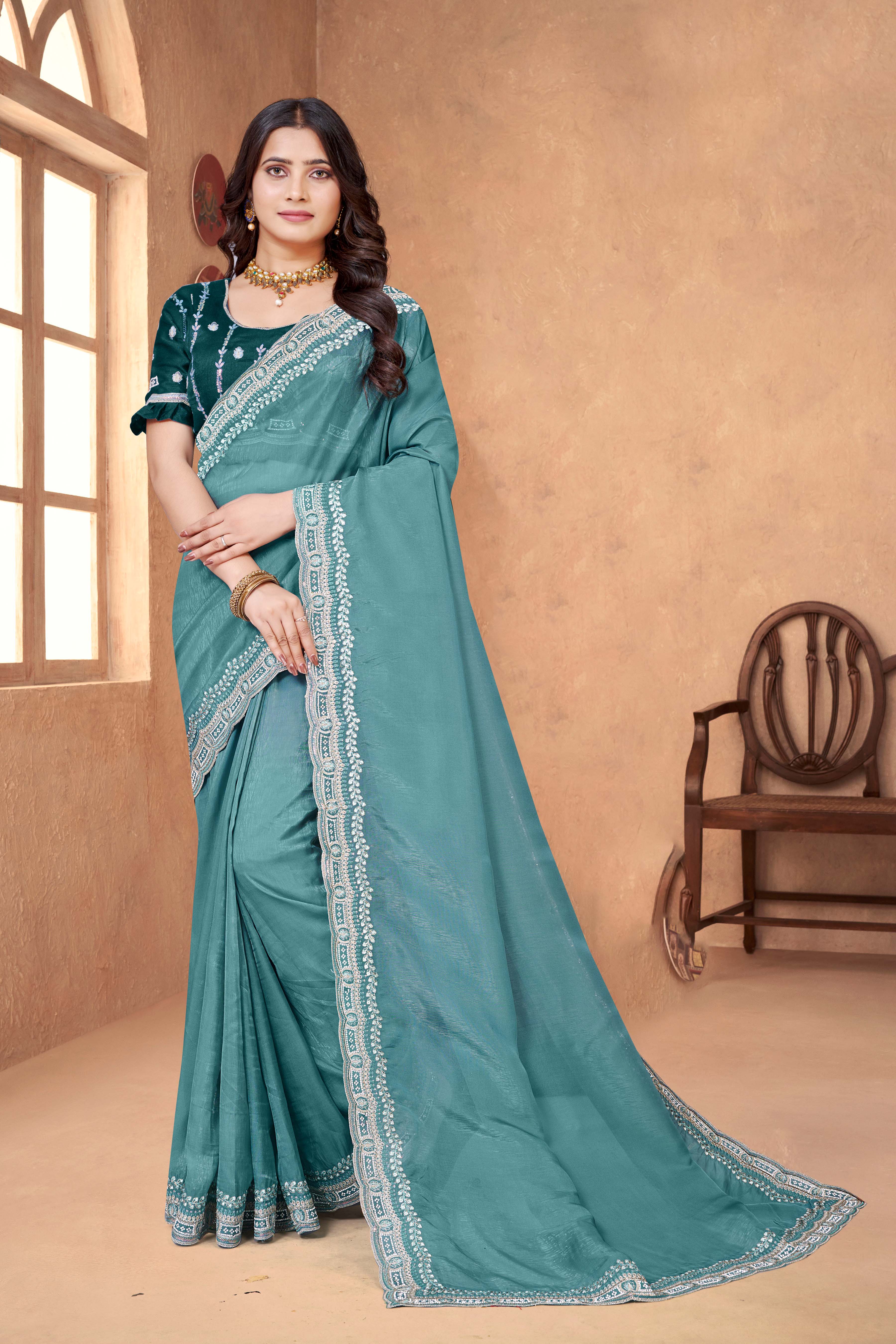 Parvati Multicolor Elacichi Silk Saree 