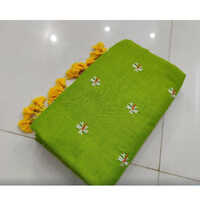 Ladies Khadi Embroidery Saree