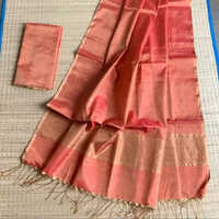 Ladies Tissue Linen Saree
