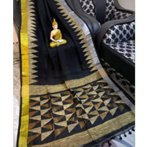 Ladies Linen Jamdani Saree