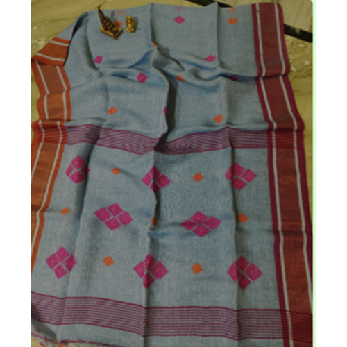 Ladies Khadi Jamdani Saree