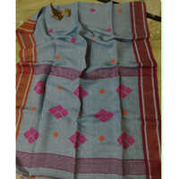 Ladies Khadi Jamdani Saree