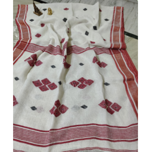 Ladies Khadi Jamdani Saree
