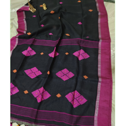Ladies Khadi Jamdani Saree