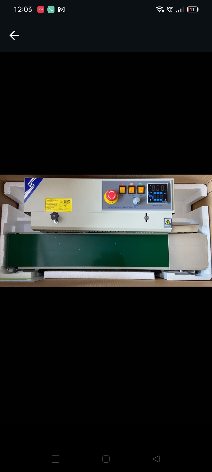 Band Sealer Machine - Application: Industrial