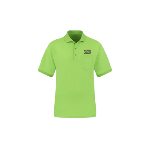 Green Cotton Polo T Shirt