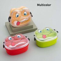 Double Layer Froggy Shape Lunch Box with Spoons