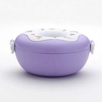 Donut Shaped Double Insulated 3 Compartment Lunch Boxs