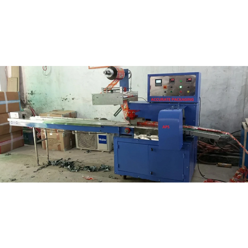 Automatic Soanpapdi Flow Wrap Machine - Stainless Steel, 3 kW Power, 220 Volt | Automatic, Durable, Silver Finish