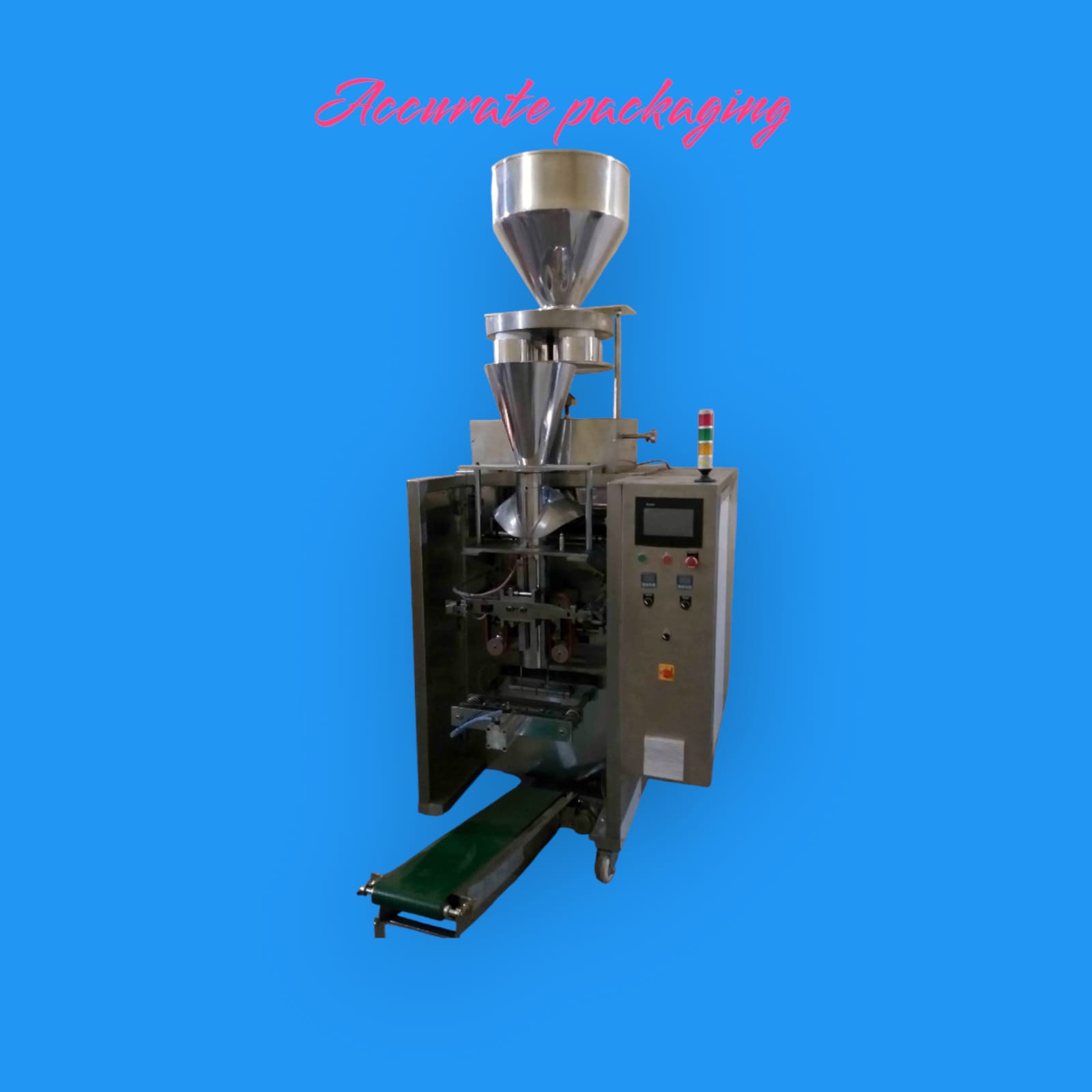 Sattu Spices Packing Machine - Stainless Steel, 220 Volt Electric Drive | Automatic Grade, Durable Silver Design With Warranty