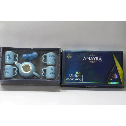 Anayra Ceramic Cup Set - Color: Transparent