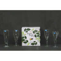 Piano Pride - 5 Inch Diameter Glass Set Of 6 Pieces, Transparent | Plain Style With Various Glass Thickness Options