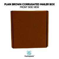Plain Brown Corrugated Mailer Box Customizable In All Sizes