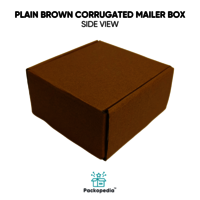 Plain Brown Corrugated Mailer Box Customizable In All Sizes