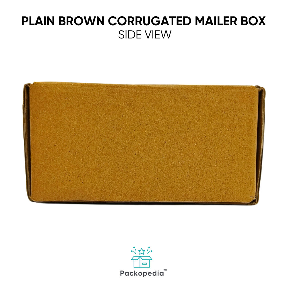 Plain Brown Corrugated Mailer Box Customizable In All Sizes - Color: Multicolour