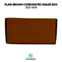 Plain Brown Corrugated Mailer Box Customizable In All Sizes