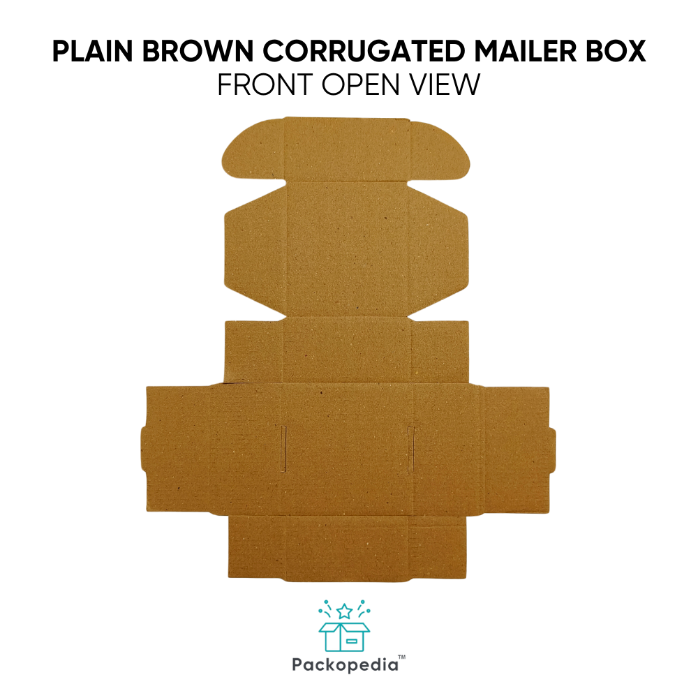 Plain Brown Corrugated Mailer Box Customizable In All Sizes - Color: Multicolour