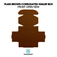 Plain Brown Corrugated Mailer Box Customizable In All Sizes