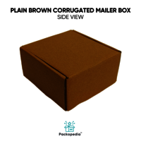 Plain Brown Corrugated Mailer Box Customizable In All Sizes