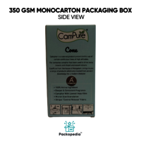 350 Gsm Monocarton 100% Sustainable And Eco-Friendly, Multicolor Printing With Embelishments