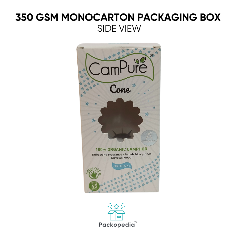 350 Gsm Monocarton 100% Sustainable And Eco-Friendly, Multicolor Printing With Embelishments
